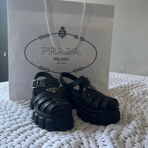 Prada monolith fisherman sandals